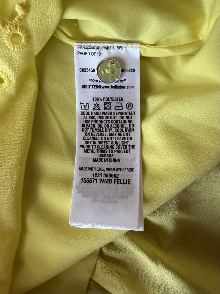 Ted Baker T-shirt: Ted Baker T.5XL(44) Jaune ! – Usato da Fribourg venduto da VSL-LUXE-BRAND 7