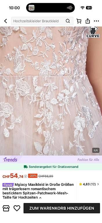 Vestiti: Wunderschönes Kleid -NEU – Usato da Zürich venduto da Nala76 2