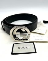 Gucci Gürtel GG Marmont Gr. 90 Leder schwarz