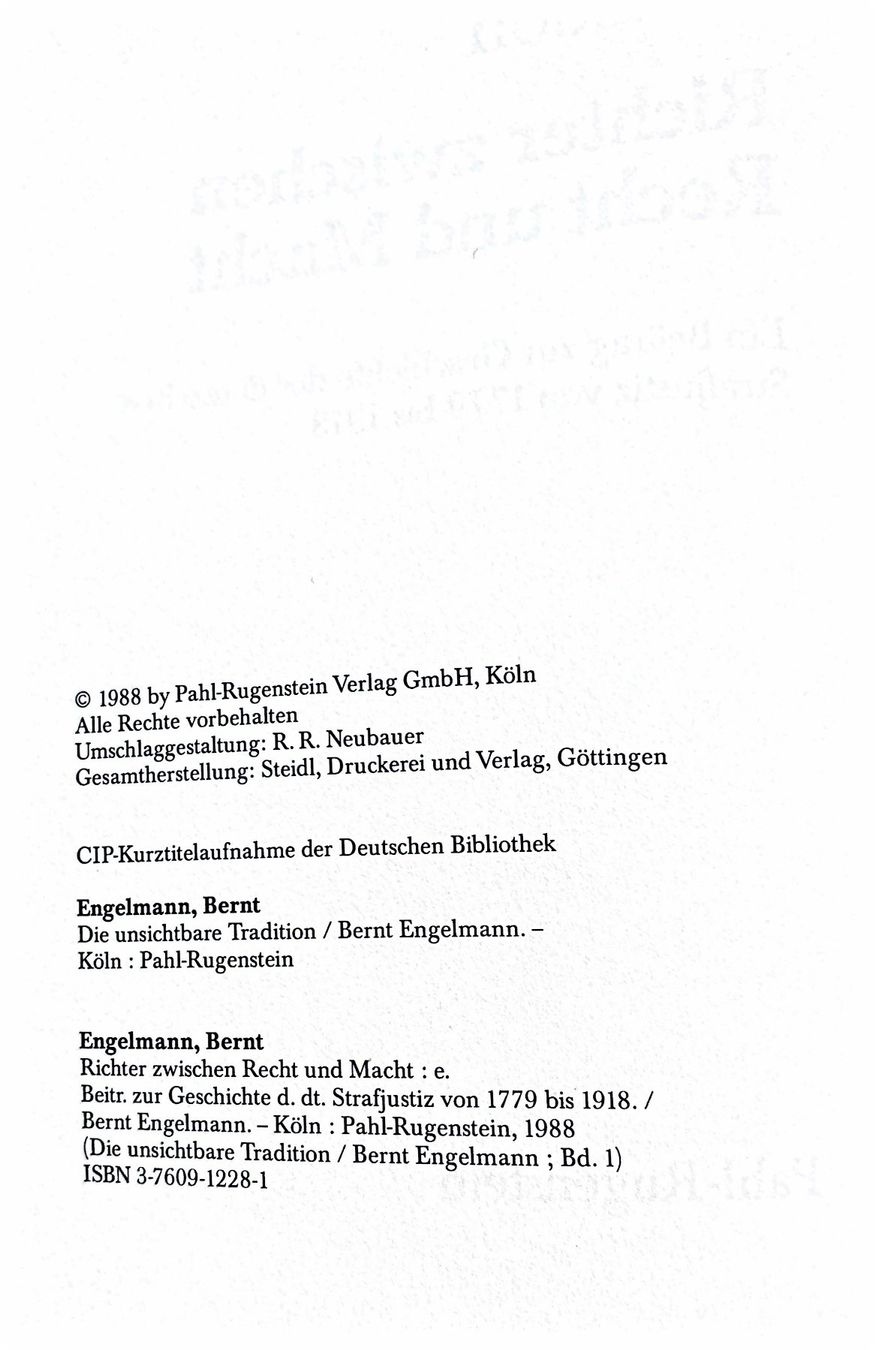 Libri: Engelmann Bernt, Die unsichtbare Tradition 1 – Nuovo (secondo la descrizione) da Sarnen venduto da Livres 4