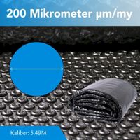 Solarfolie für Pool Ø549cm 200µm