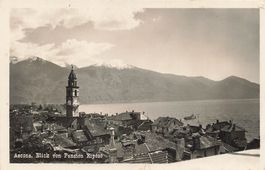 Ascona (TI) Panorama dal Pensione Riposo Lago Maggiore