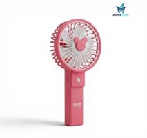 Tragbarer Handventilator–180° drehbar & USB-aufladbar –Pink