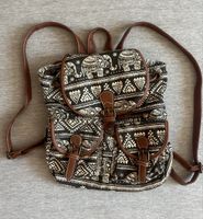 Rucksack Stoff mit Elefantenmuster