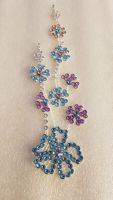 Spitze Applikation mit Swarovski StrassSteine 19cm.