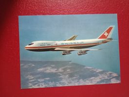 AK Flugzeug Schweiz Boeing 747 B Swissair