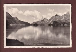 Blick über den SILSER-SEE auf Maloja