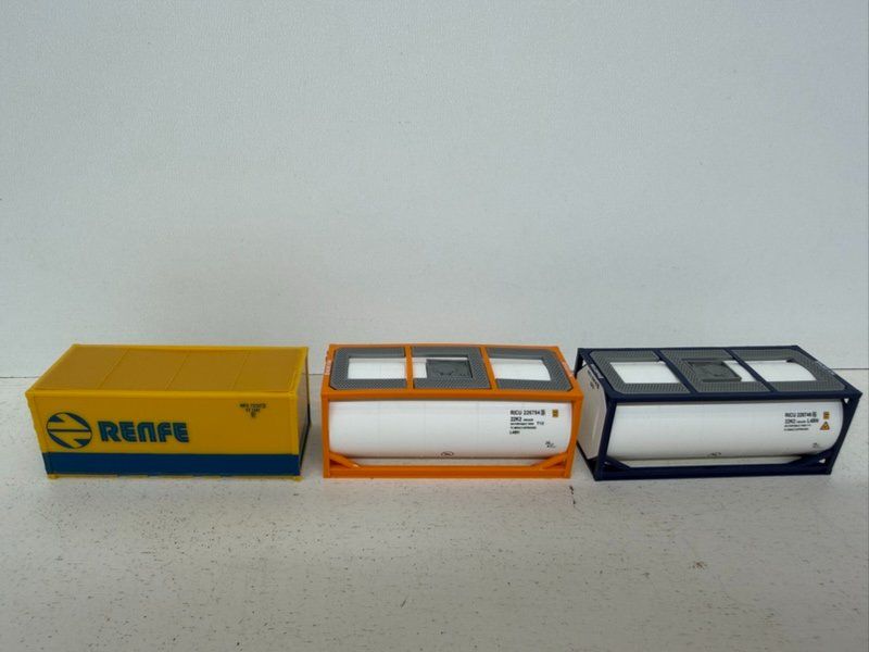 Roco Modellini di ferrovie: Spur H0 Roco 1803 Container Set – Usato da Büsserach venduto da ModellbahnDepot 3