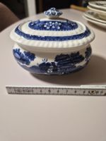Copeland Spodes Tower England Dose blau/weiss Rarität