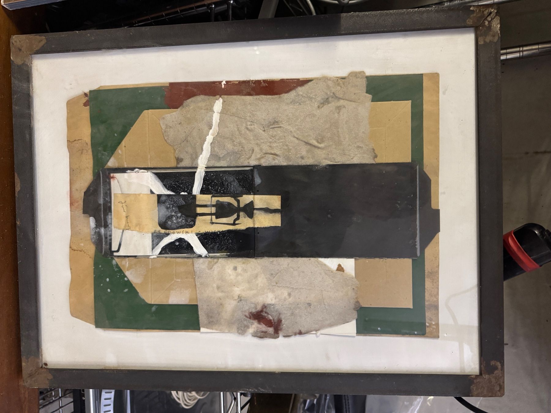 Dipinti: Christopher Bledowski Collage im geschweissten Rahmen LOFT – Usato da Zürich venduto da Zuerich_Seebach 1