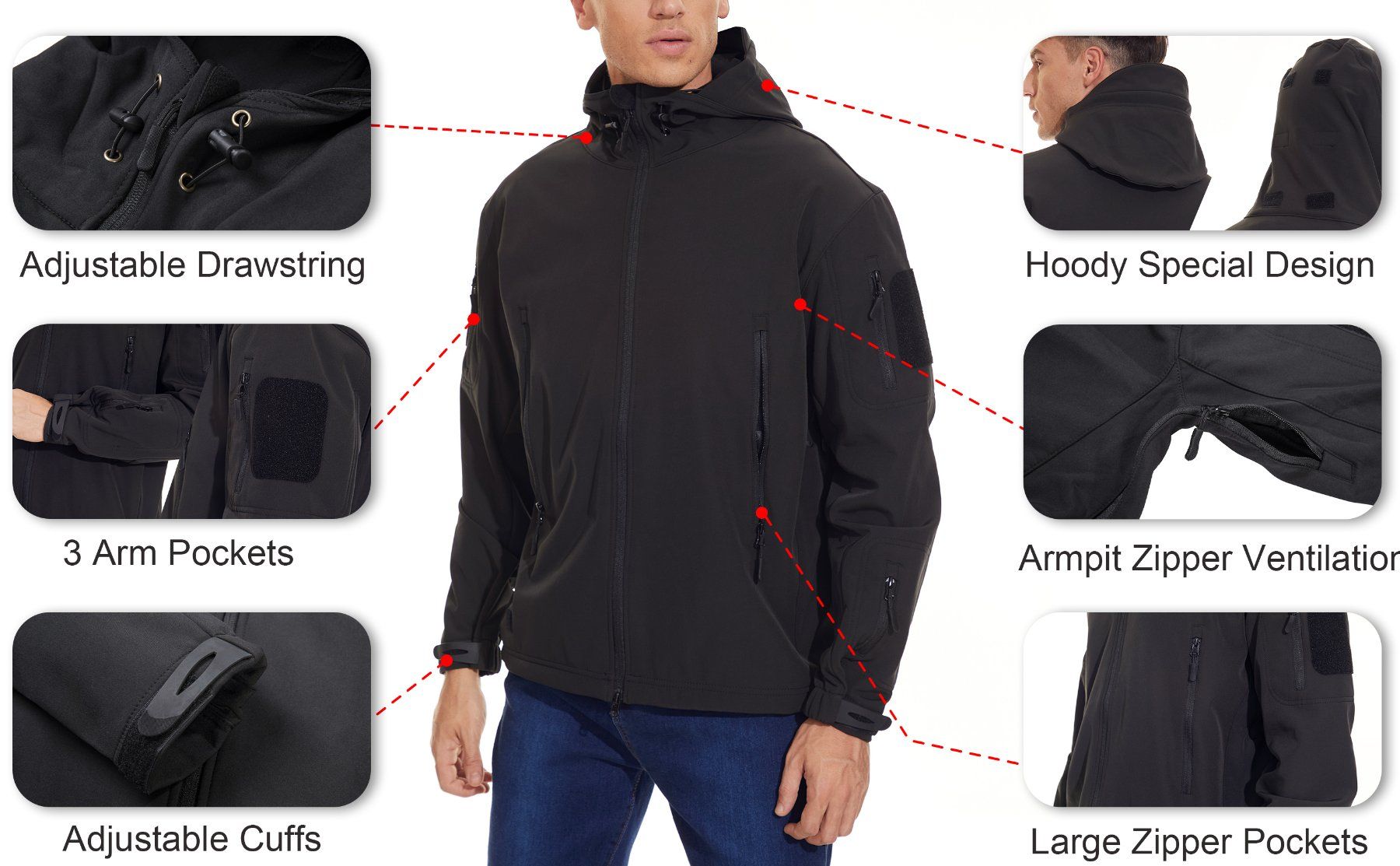 Jacken: 📌 Softshell Army Winterjacke Wasserdicht – Neu und originalverpackt aus Wittenbach von ChinaSeidenstrasse 4
