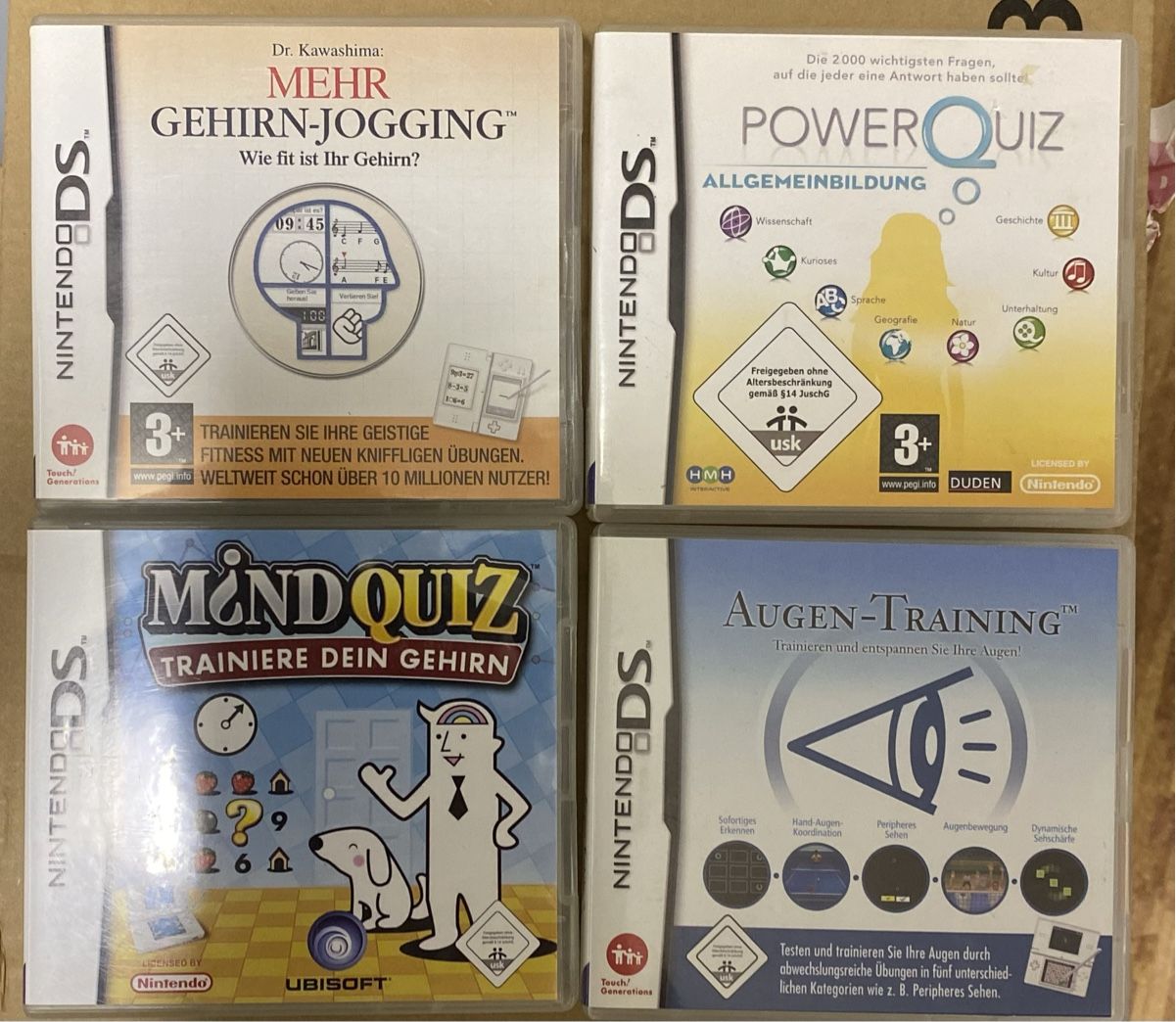 Nintendo Spiele: 4 Nintendo DS Gedächnisspiele – Gebraucht aus Basel von spider-loc