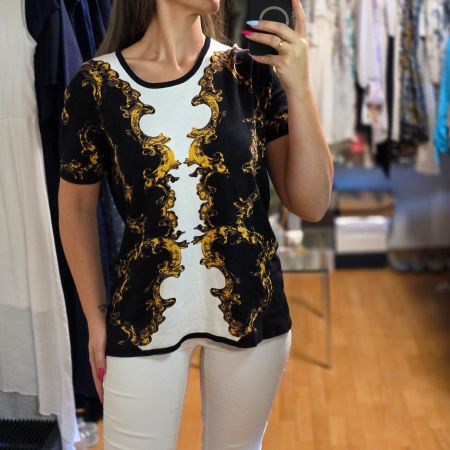 Elegantes OVANTI Top – XL, luxuriöser Print