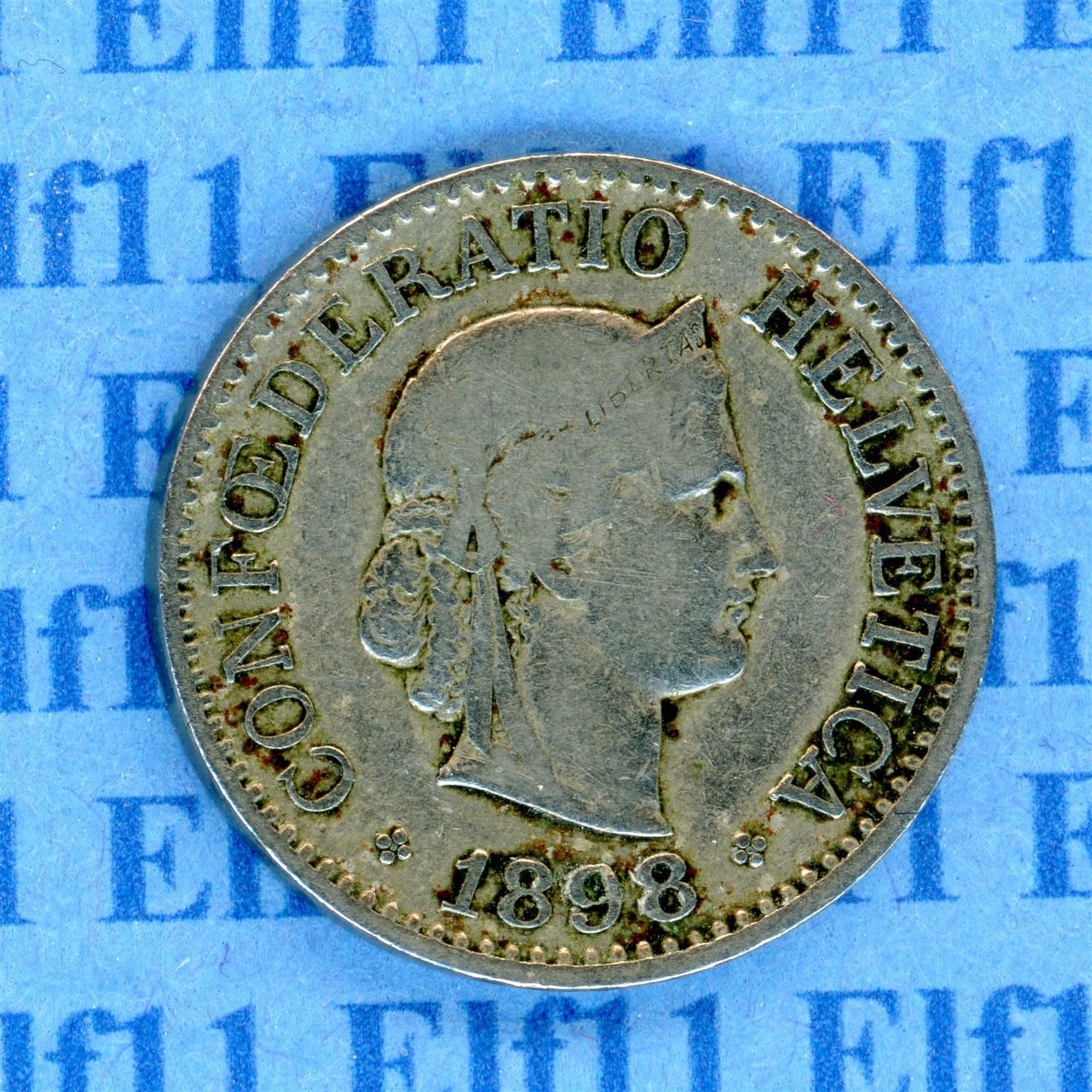 Tutti le monete: CHF___0.10 1898 s 10 Rappen – Usato da Widnau venduto da Elf11
