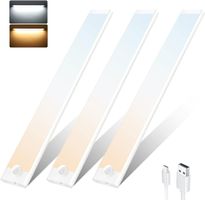 Unterbauleuchte Küche LED, 3 Stück 72 LEDs 3000K/6000K 30cm