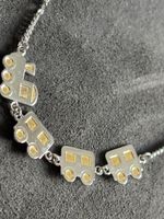 Biclolor Armbändeli 800er Silber/Gold 18cm