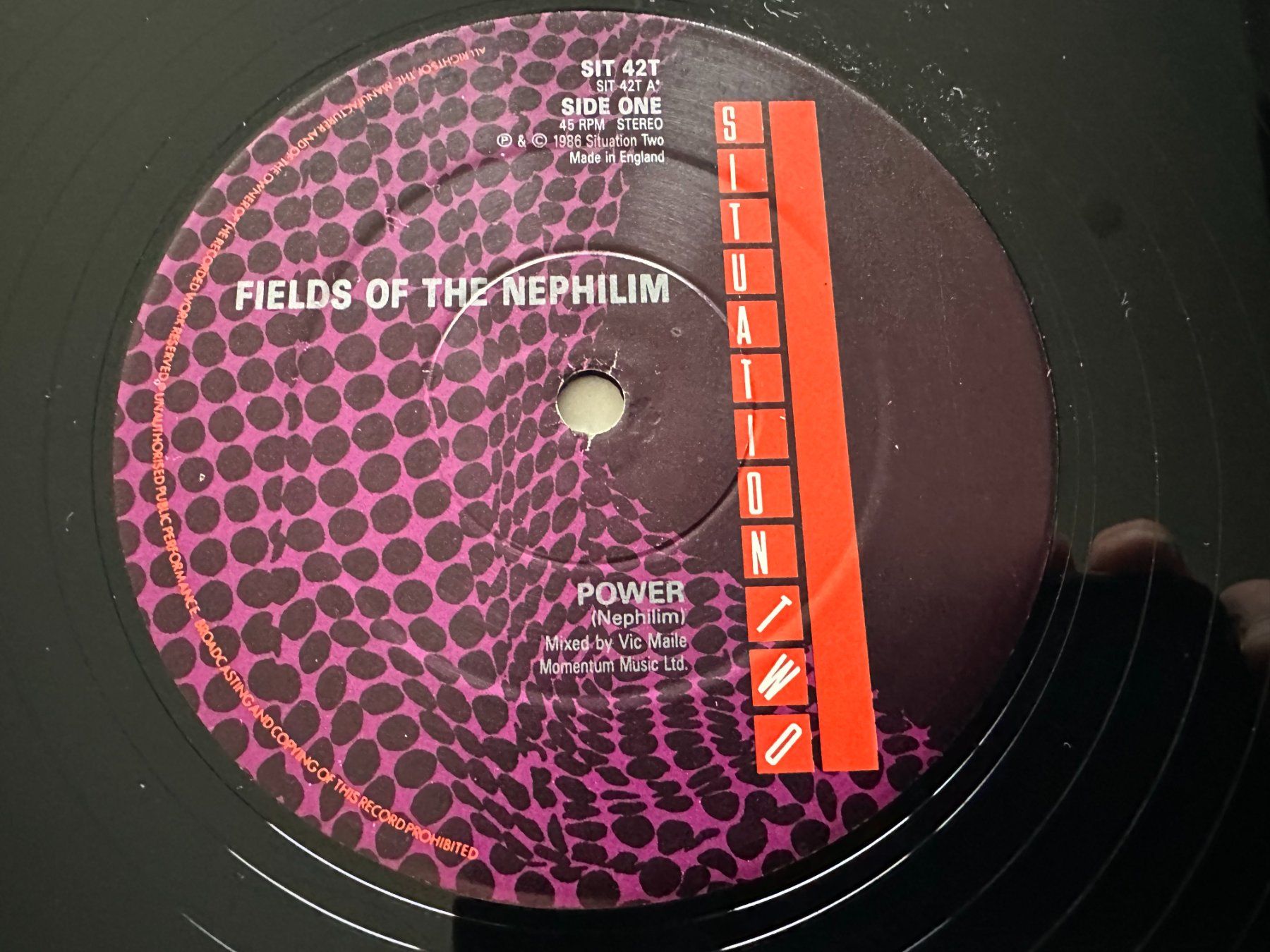 Dischi in vinile: FIELDS OF THE NEPHILIM 12 POWER – Usato da Sion venduto da jaipur1401 3