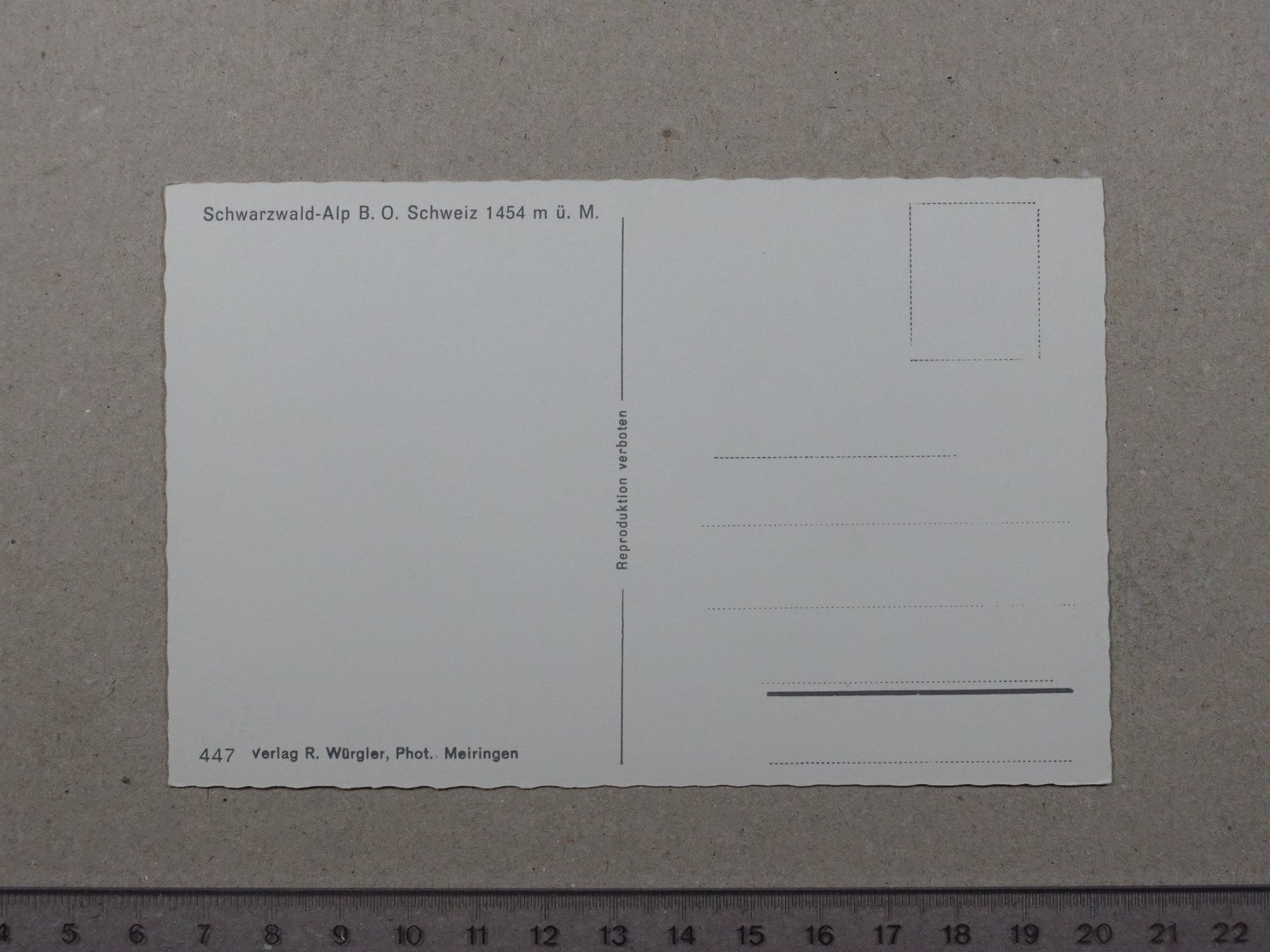 Cartoline postali: Schwarzwald Alp, Berner Oberland, Meiringen – Usato da Lenzburg venduto da fh1 1