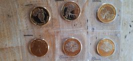Collection pièces bimétalliques 10 francs Suisse 2005-2010