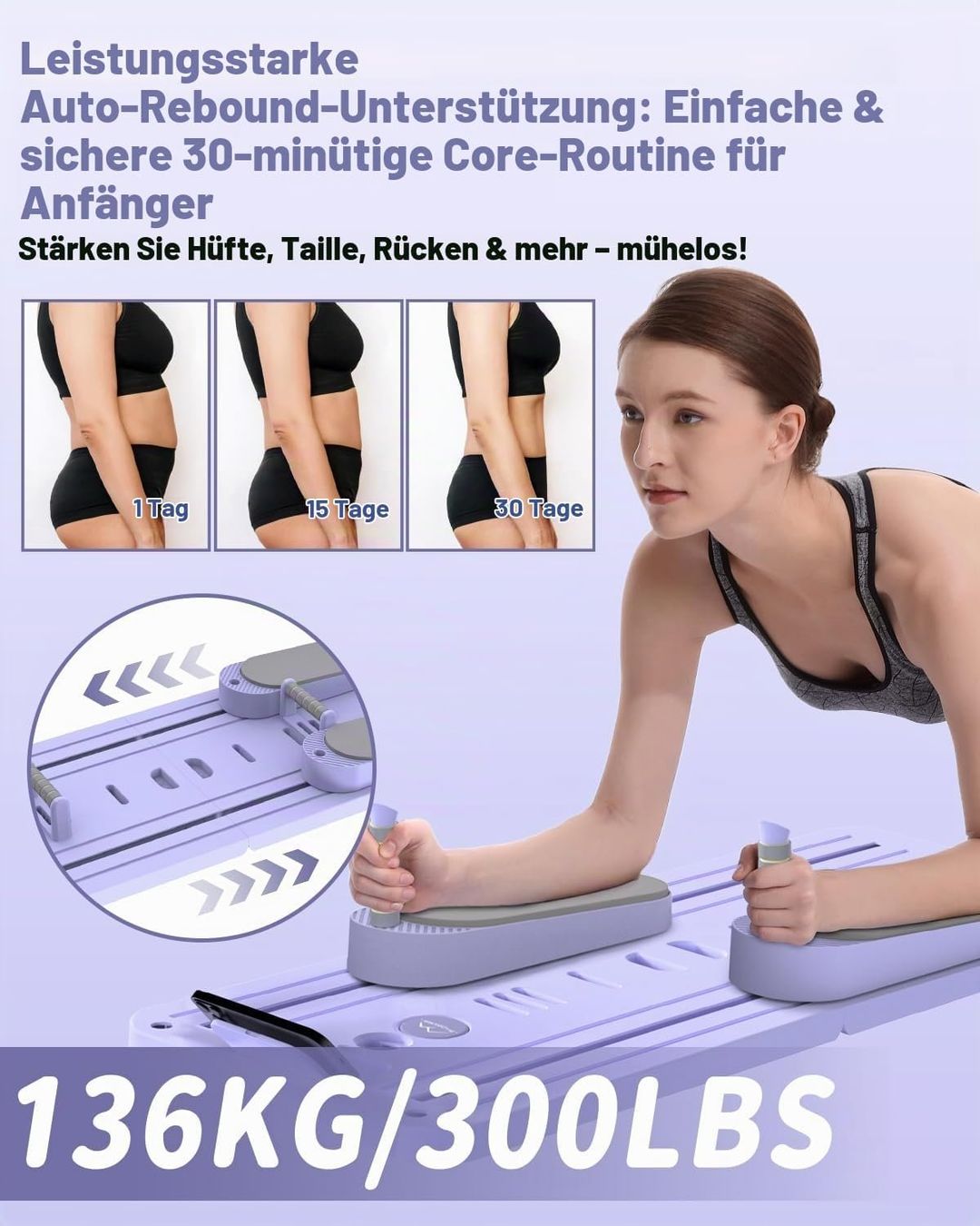 Hometrainer: Pilates Board Reformer 5 Widerstandsbänder Bauchtraining – Nuovo e nell'imballaggio originale da Schaffhausen venduto da mrswiss21 2