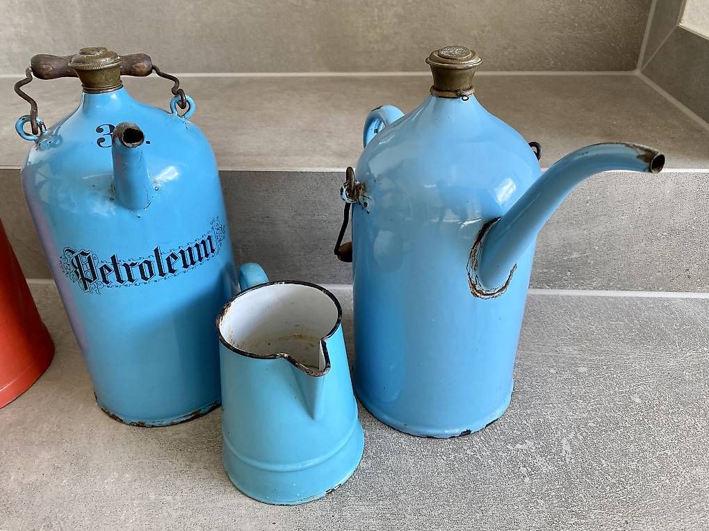 Lampade: Latte smaltate Petroleum – Usato da Minusio venduto da dsf_7sfg 3