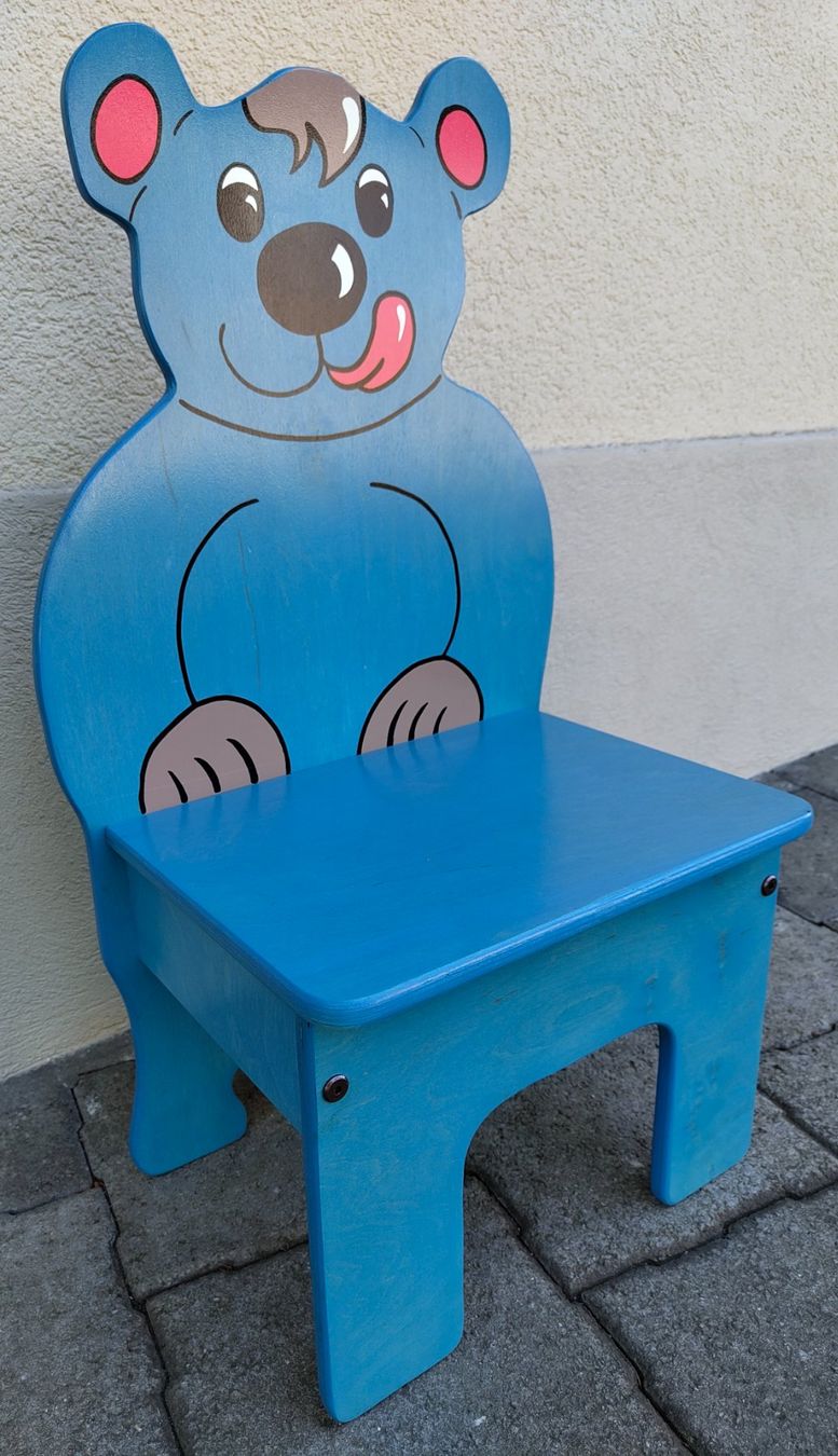 Sedie: Kindermöbel / Stuhl Bär blau – Nuovo (secondo la descrizione) da Stettfurt venduto da deltacharlie1 2
