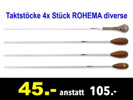 🔴 Taktstöcke 4x Stück ROHEMA diverse /538B