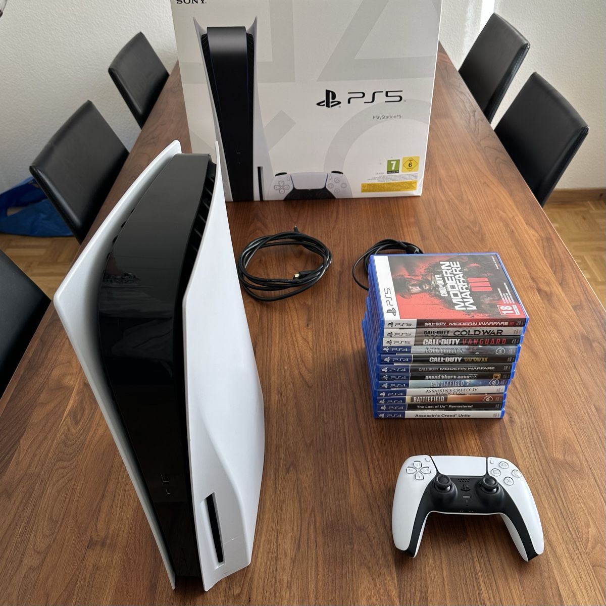 Sony Console: PS5 Disc Edition | Firmware 12.70 | 12 Spiele | Controller – Difettoso da Biel/Bienne venduto da Inulux.ch 1