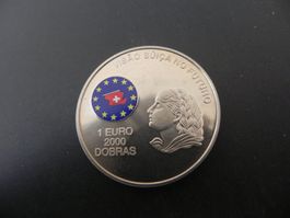 São Tomé e Principe 2000 Dobras 1 Euro 1997 Visão Súica