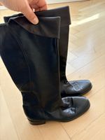 Bottes en cuir souple noir - Taille 35