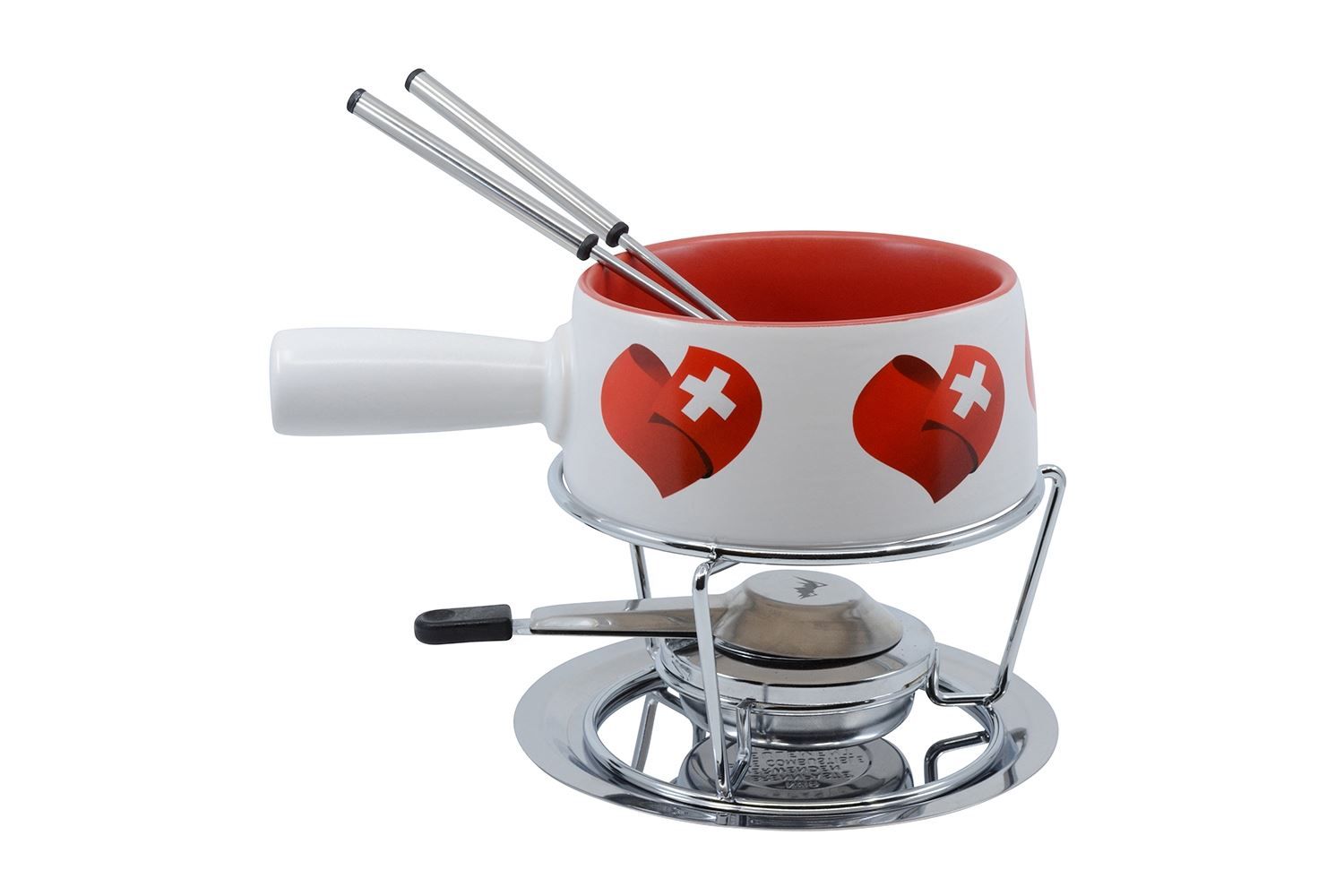 Küchengeräte: Käsefondue-Set Small 5-tlg "Swiss Heart" – Neu und originalverpackt aus Wettingen von kochshop 1