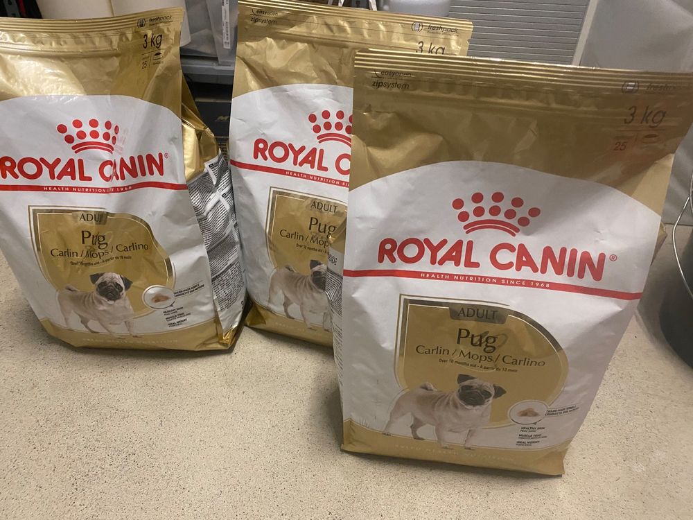 Royal Canin Mops Hundefutter 3*3kg Kaufen auf Ricardo