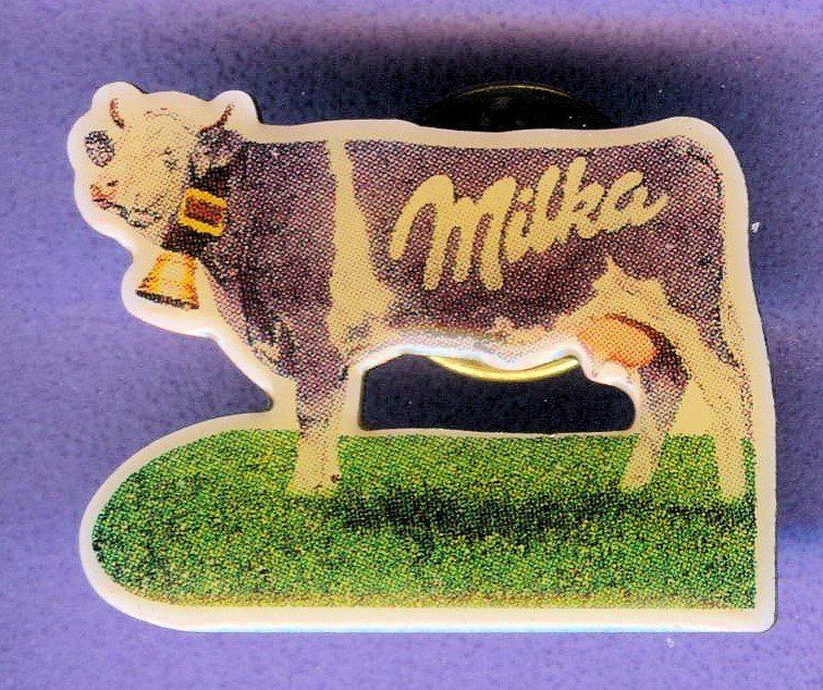 Placchette & Badge: Milka  Lila Kuh – Usato da Winterthur venduto da Sammleroase