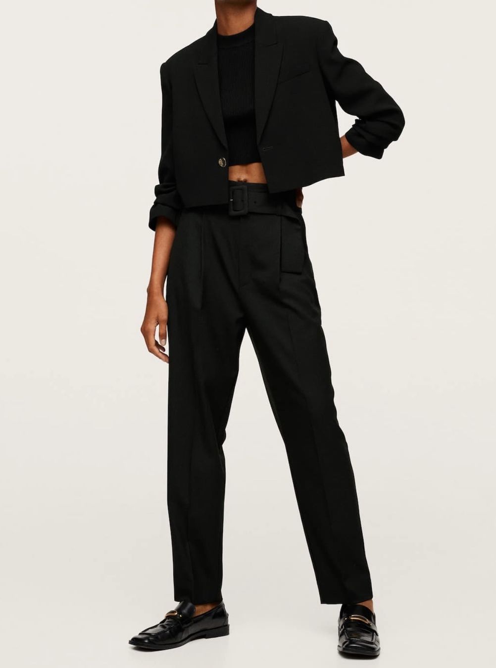 Mango Pantaloni: Mango Hose mit Gürtel – Usato da Urdorf venduto da fairfashion 5