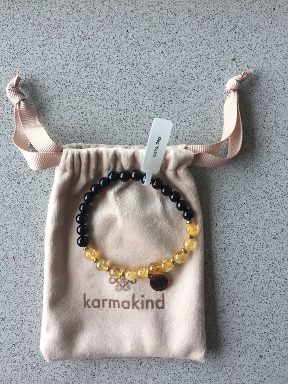 Bracciali & Braccialetti: NEU: Karmakind Citrin & Onyx Armband – Nuovo e nell'imballaggio originale da Lachen venduto da mar_ox 1