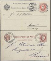 2x Korrespondenz-Karte Österreich-Ungarn gebraucht
