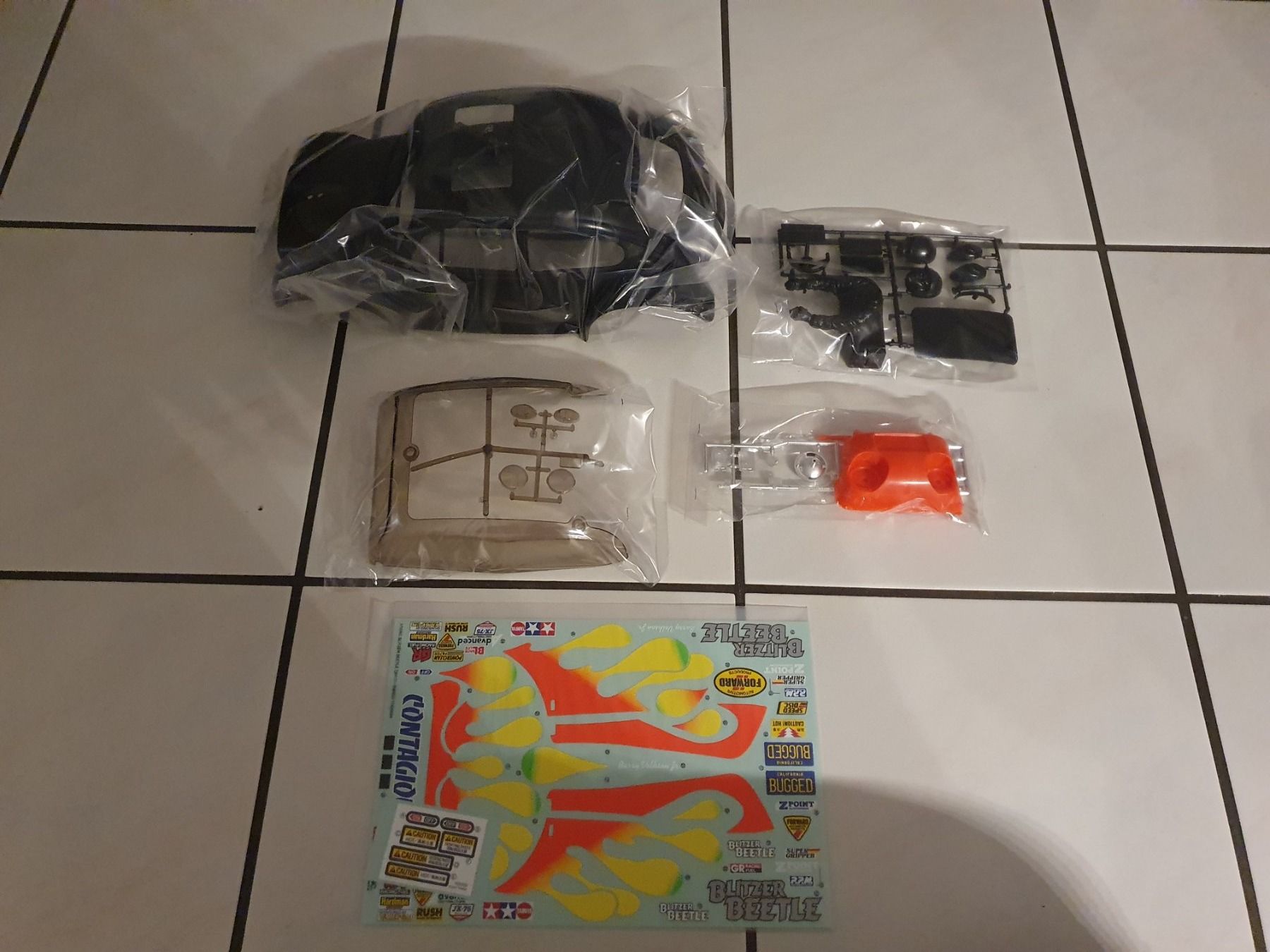 Tamiya Modellismo RC: Tamiya Blitzer Beetle Body Set (2011) – Nuovo e nell'imballaggio originale da Schattdorf venduto da mamo1952
