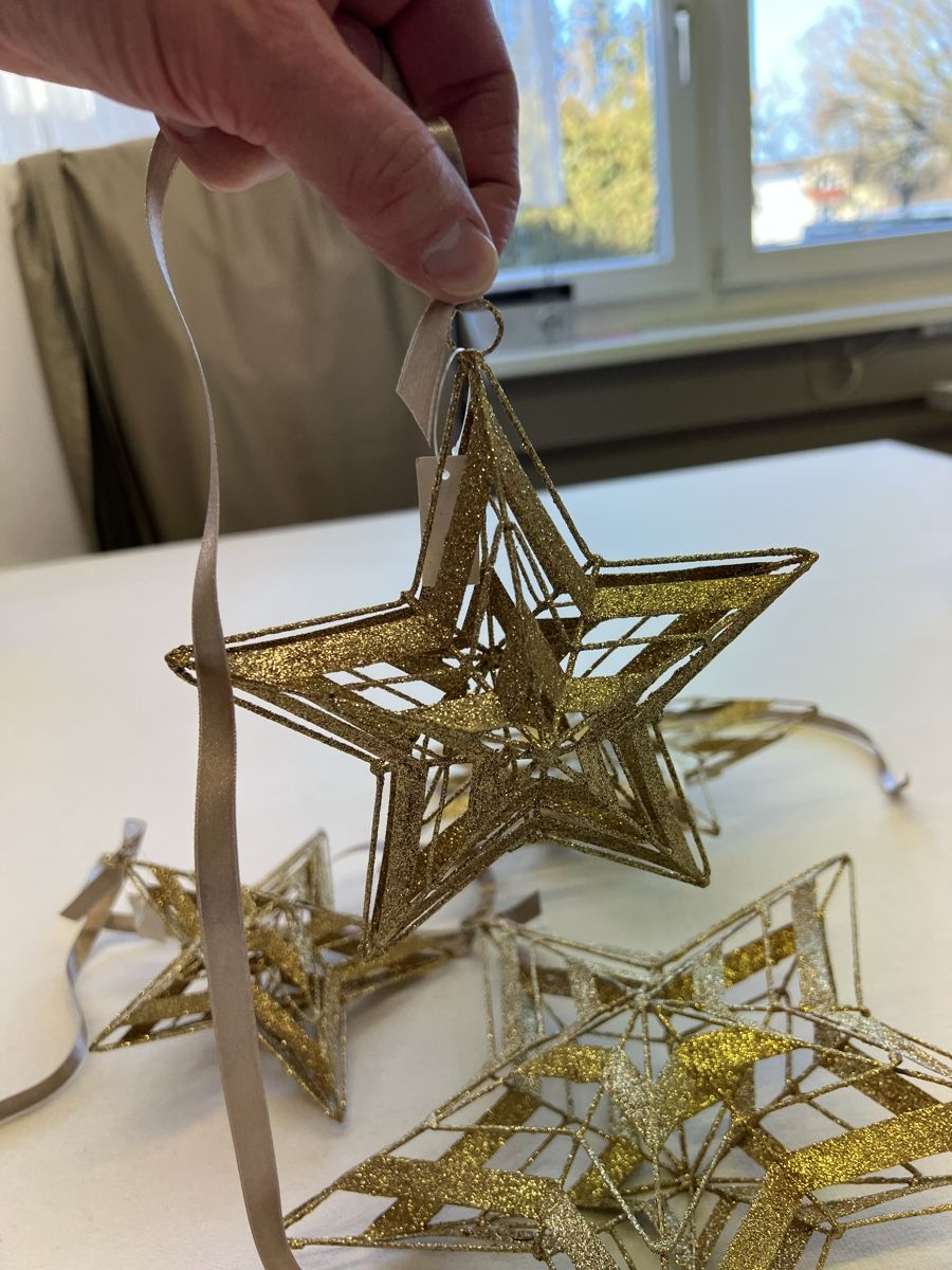 Alle Dekorationen: Weihnachtssterne golg glitzer – Neu (gemäss Beschreibung) aus Winterthur von hannes1812 2