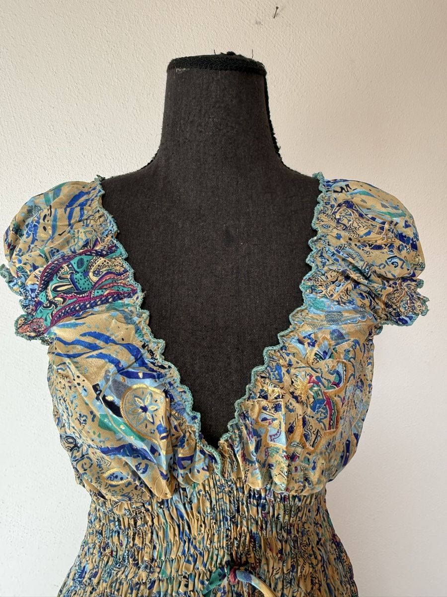 Vestiti: Boho Maxistufenkleid aus Seide – Nuovo (secondo la descrizione) da Sigriswil venduto da ck56 5