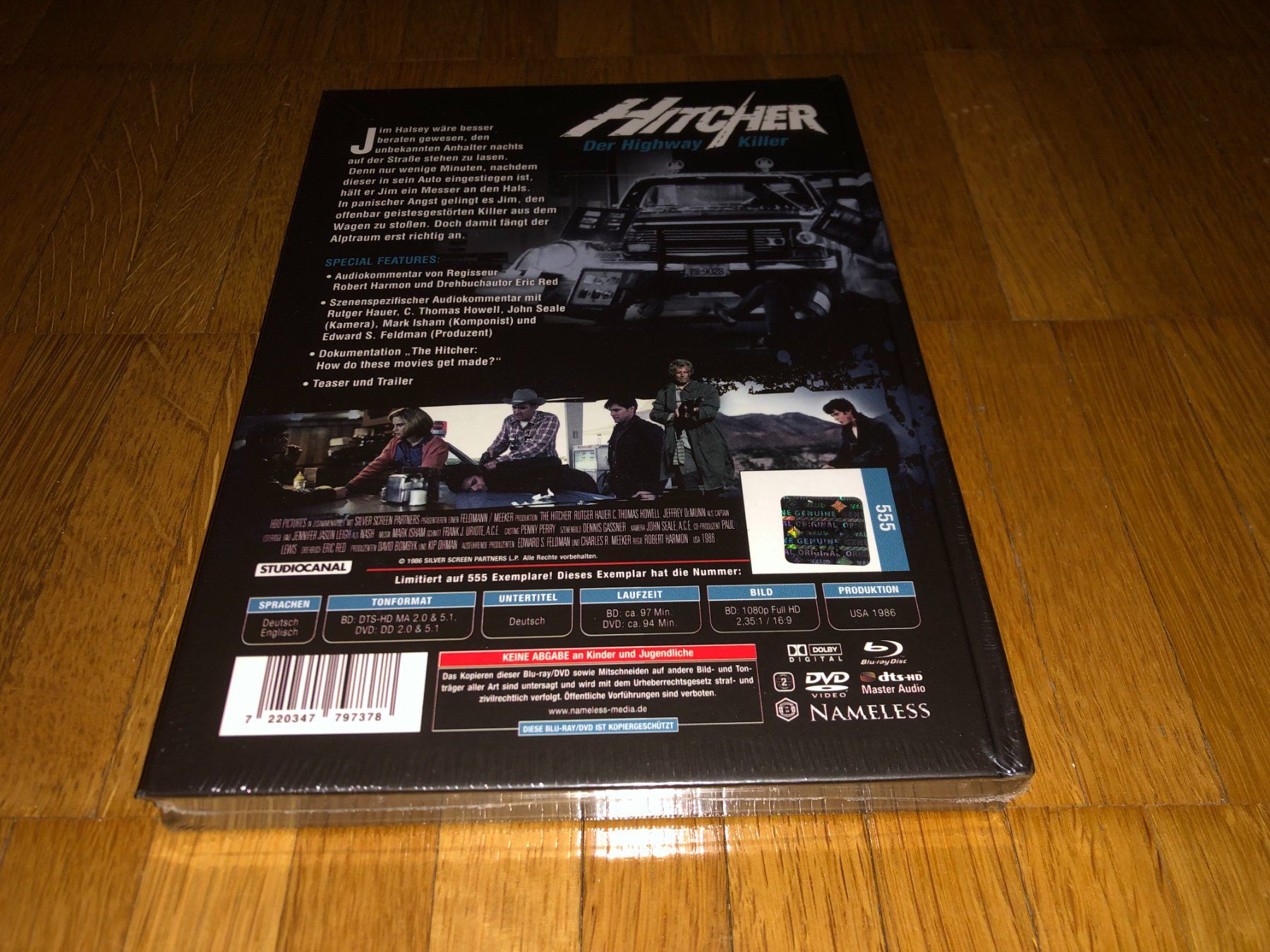 Tutti i DVDs: Hitcher, der Highway Killer - MEDIABOOK - B - UNCUT – Nuovo e nell'imballaggio originale da Basel venduto da havsok 1