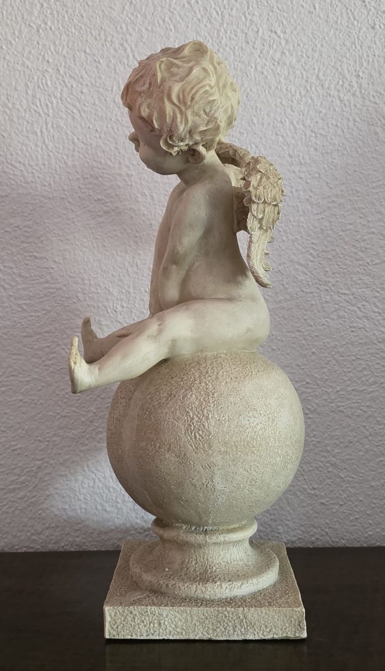 Tutte le decorazioni: Deko Engel Figur Skulptur auf Kugel – Usato da Rheinsulz venduto da Dred 3
