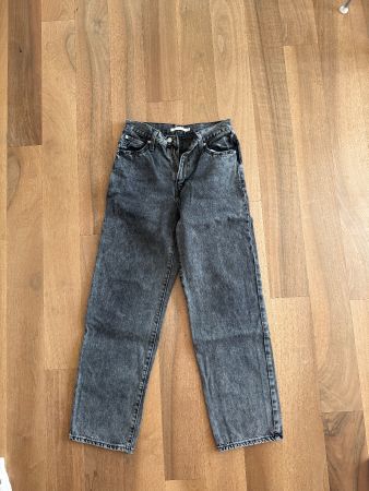 Levi Jeans Damen 94‘ Baggy Grösse 26 Used Look Schwarz