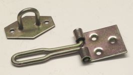 2 Scharniere / Vorhängeschloss / Klappriegel / Überfalle