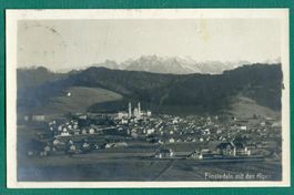 Einsiedeln, Gesamtansicht 1921, gelaufen