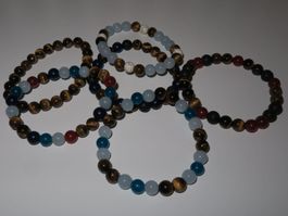 Herren Armband - Edelstein LAVA, TÜRKIS