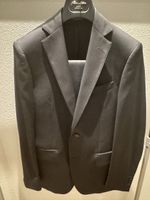Herrenanzug Urbis Gr. 48 Schwarz 100% Schurwolle Top Zustand