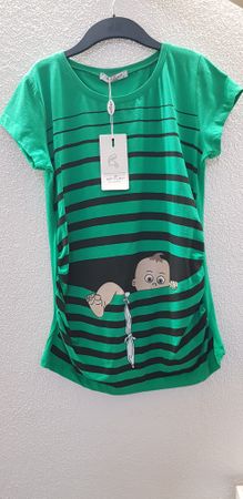 Umstandstop mit Baby-Motiv Gr. M, Sommerkleidung, neu