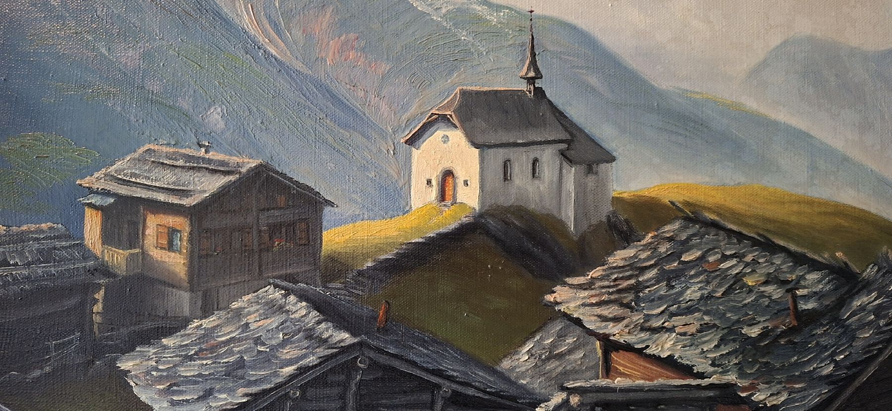Dipinti: Ölgemälde W. Roth, Bettmeralp – Usato da Liestal venduto da Abimos 1
