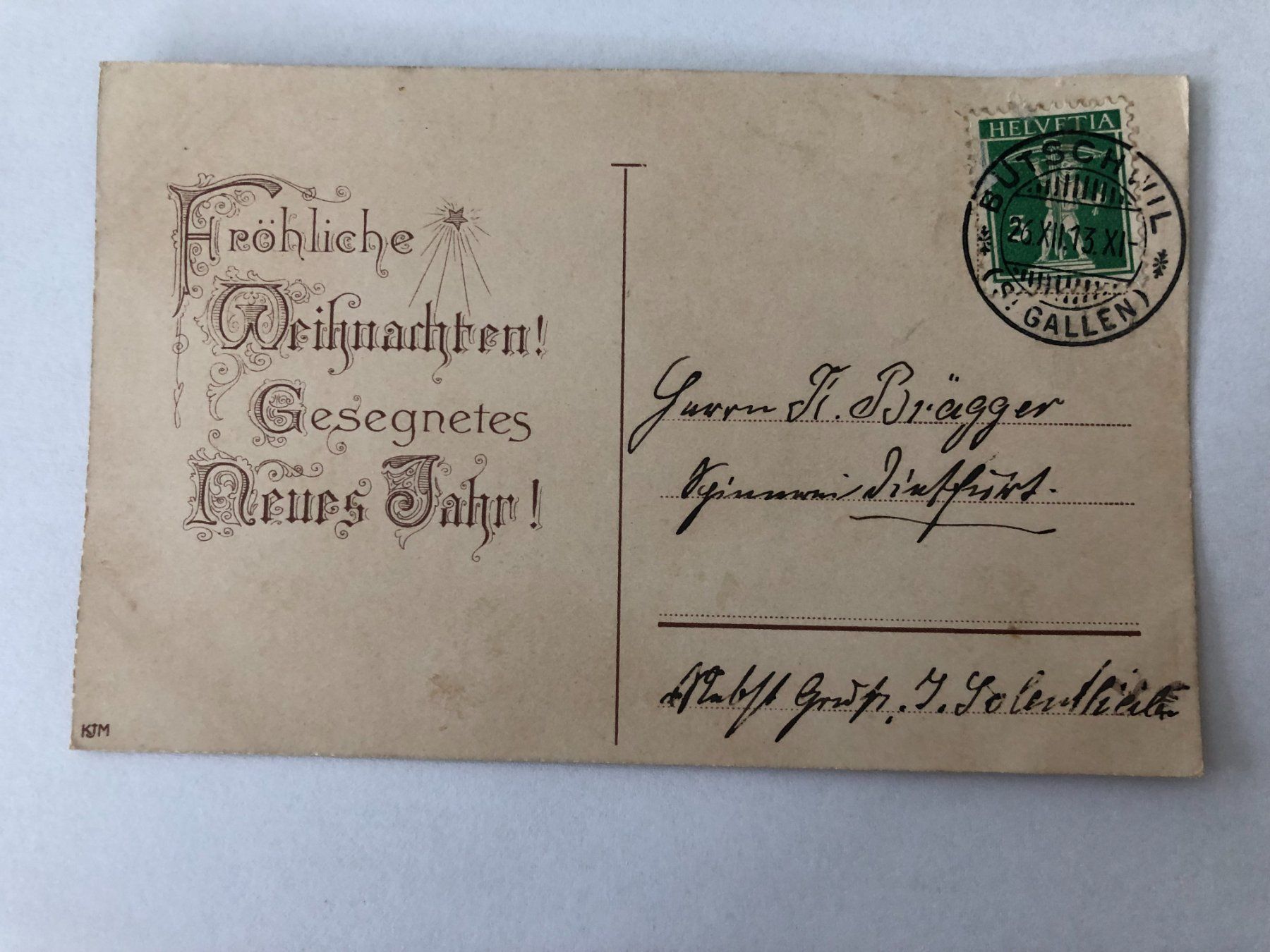 Ansichtskarten: Engel und Jesuskind 1913 – Gebraucht aus Pfäffikon ZH von Waltoversand 1