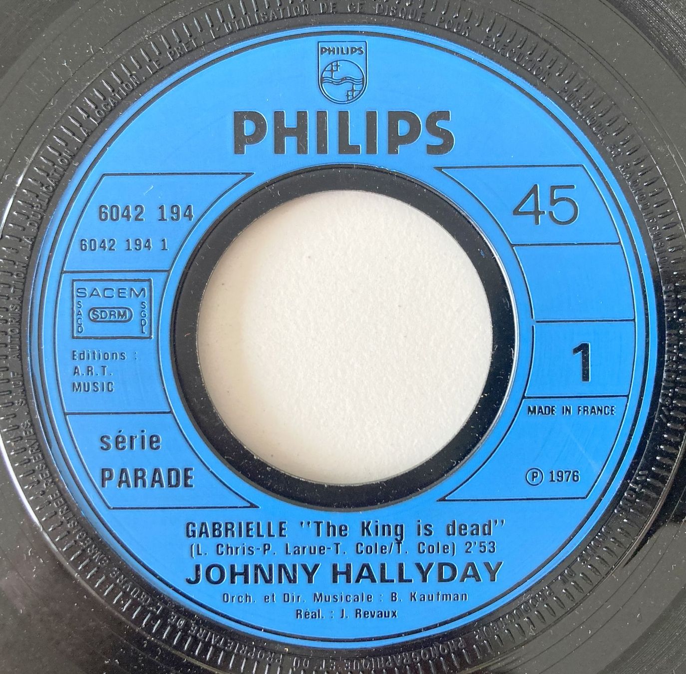 Vinyles: JOHNNY HALLYDAY - GABRIELLE – D'occasion à Bottens par hotter-than-hell 2